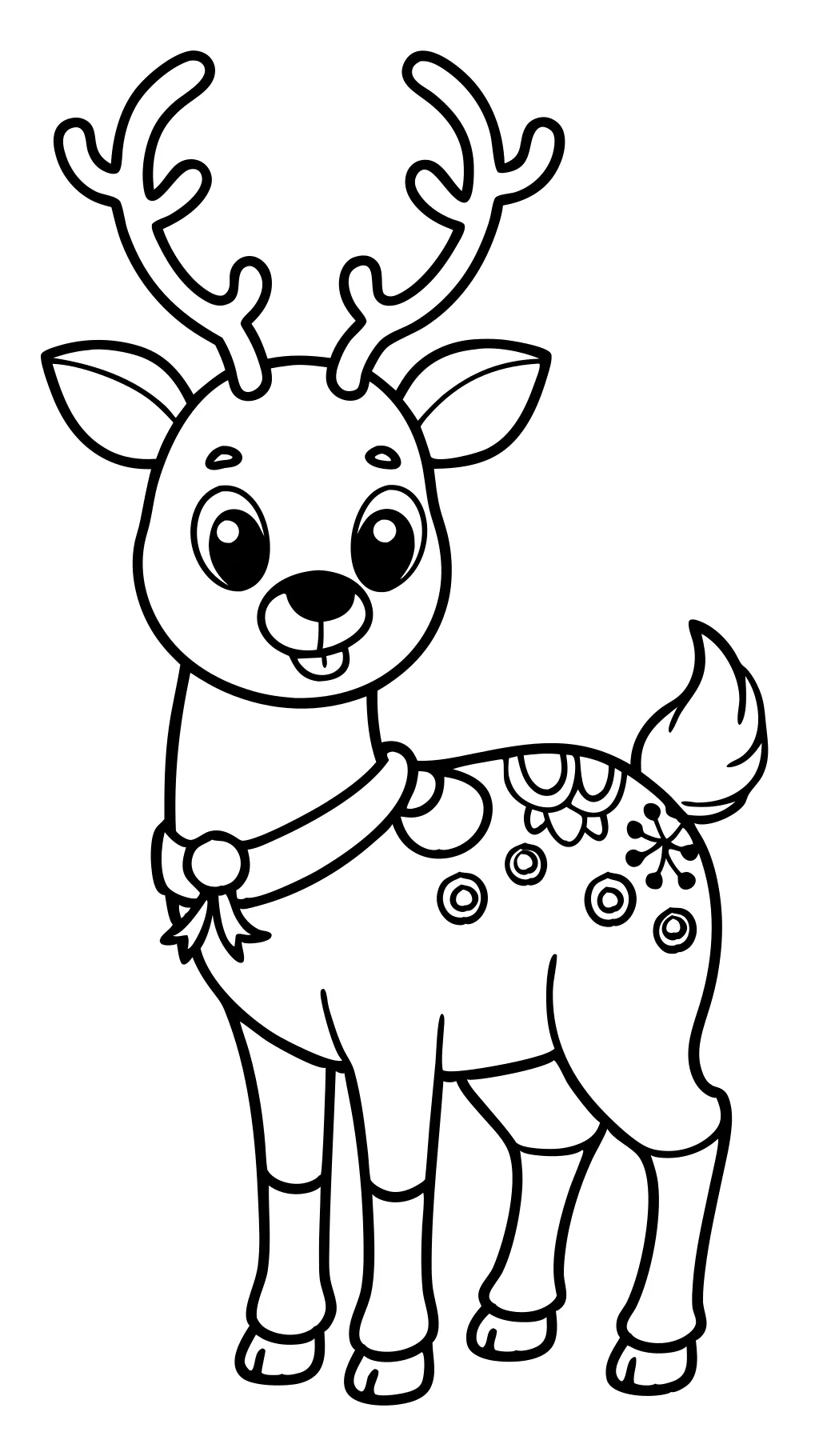 coloring pages of reindeer